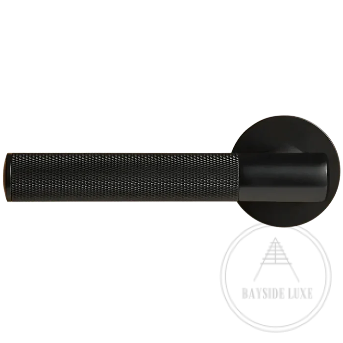 Door Handle Luxe Doorware - Port Melbourne Door Lever Passage Set - Black