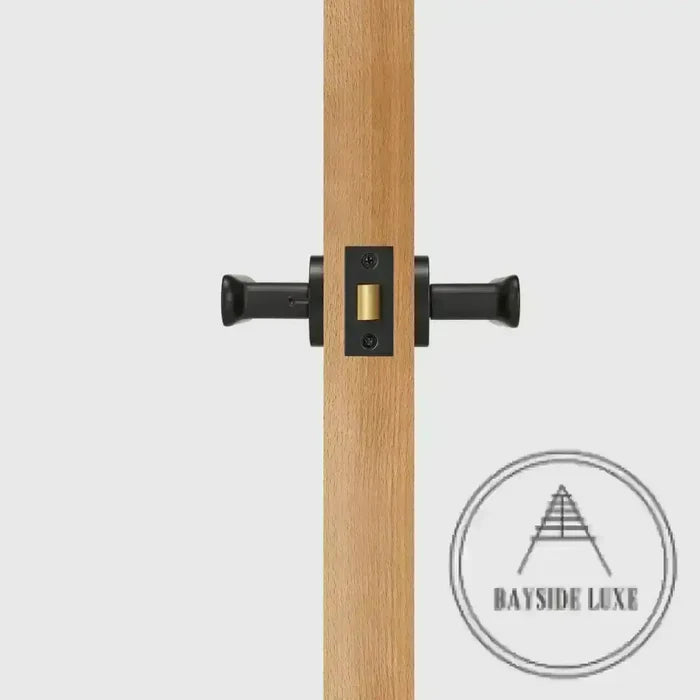 Door Handle Luxe Doorware - The Lorne Privacy Set - Black