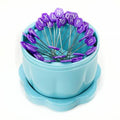 Magnetic Pin Cup Large Bohemian Blue