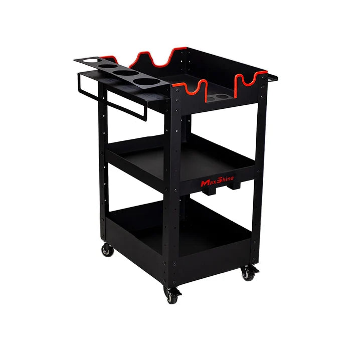 Maxshine Rolling Detailing Cart - Coated Steel