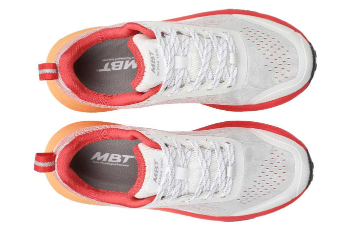 MBT Alpha 1000 White/Red – Outdoor-sneakers med stöd & extra grepp