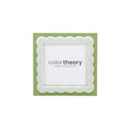 Meadow Green with White Scalloped Acrylic Border 4x4 Frame