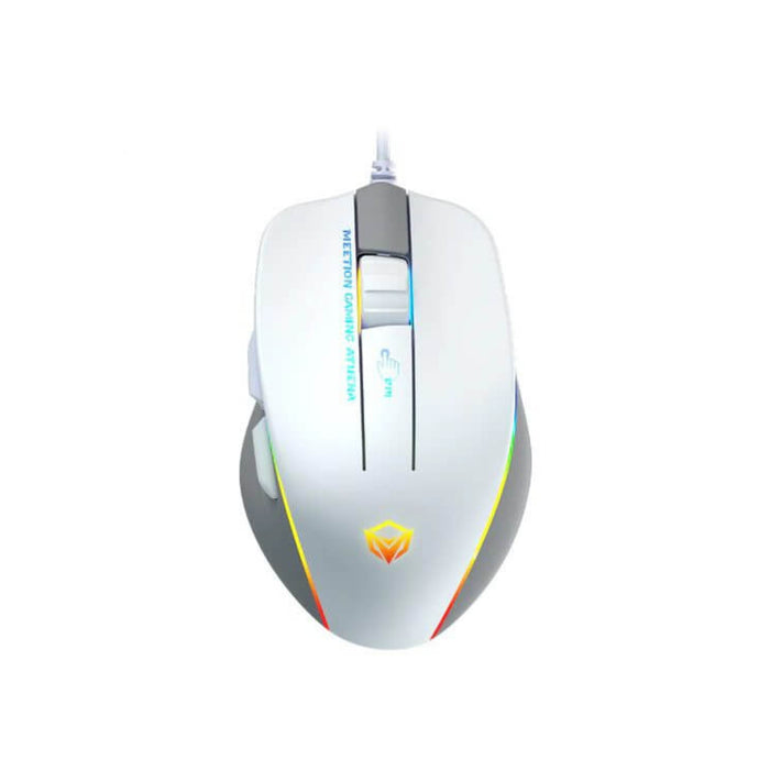 Meetion GM23 RGB Circulation Backlit Gaming Mouse - White
