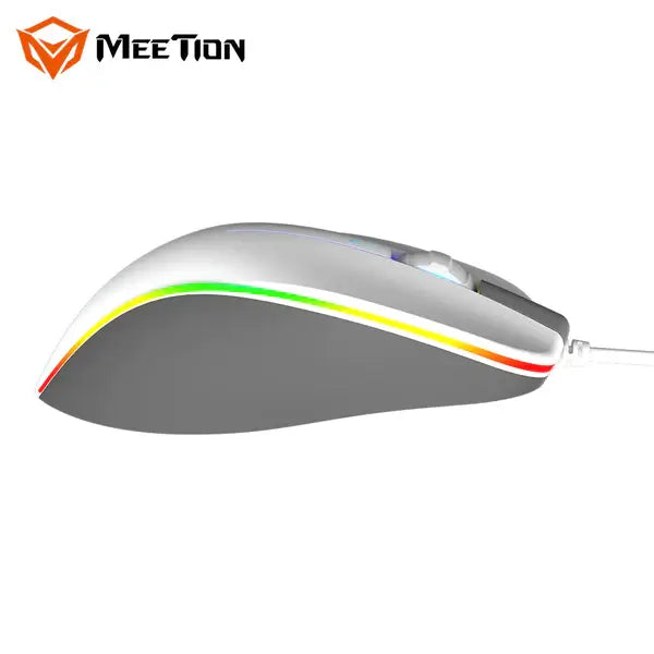 Meetion GM23 RGB Circulation Backlit Gaming Mouse - White