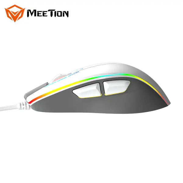 Meetion GM23 RGB Circulation Backlit Gaming Mouse - White