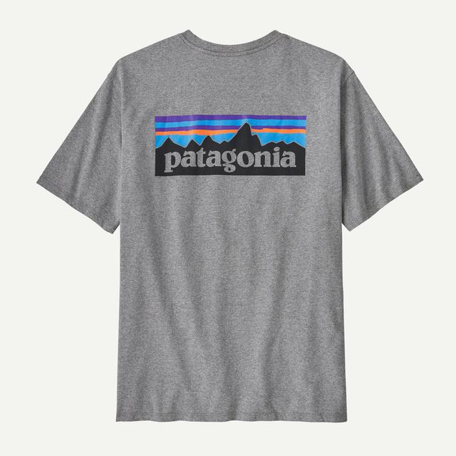 Patagonia P 6 Logo Responsibili Tee Gravel Heather