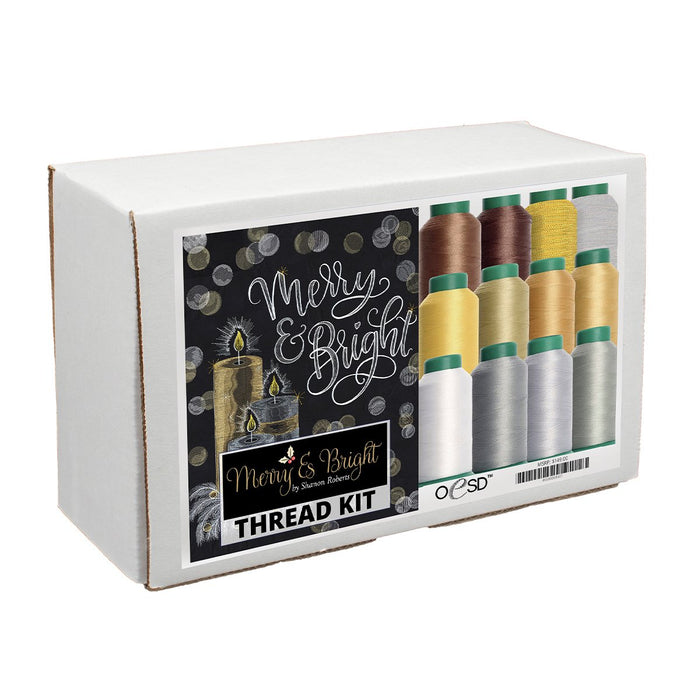 Merry & Bright Thread Kit- Gold & White