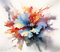 Mesmerizing Color Splash Flower
