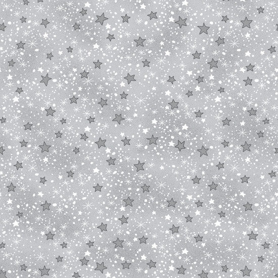 Mini Stars Grey Flannel