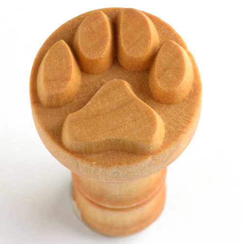 MKM Medium Round Stamp Dog Print SCM-001