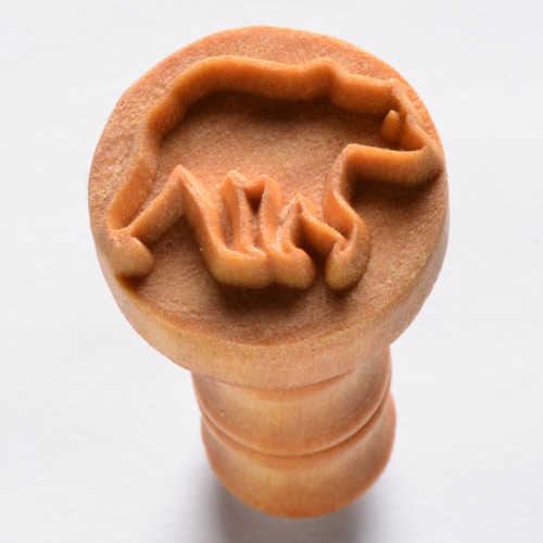 MKM Medium Round Stamp Grizzly Bear SCM-198