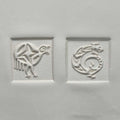 MKM Medium Square Stamp Bird and Lizard Ssm-030
