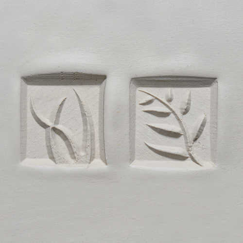 MKM Medium Square Stamp Leaves and Grass Ssm-009