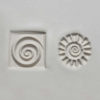 MKM Medium Square Stamp Spiral and Spiral Sun Ssm-020