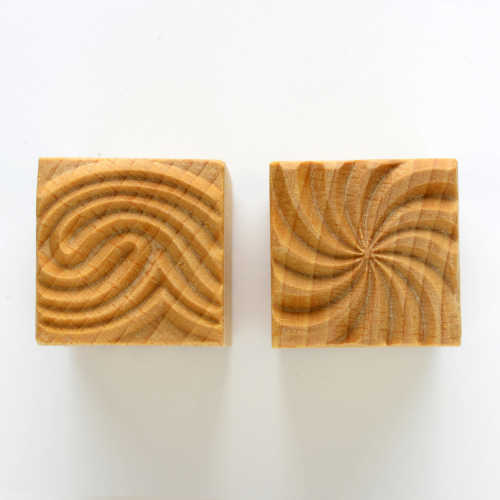 MKM Medium Square Stamp Swirl and Wave Ssm-017