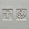 MKM Medium Square Stamp Tribal Bird and Animal Ssm-028