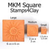 MKM Medium Square Stamp Tribal Bird and Animal Ssm-028