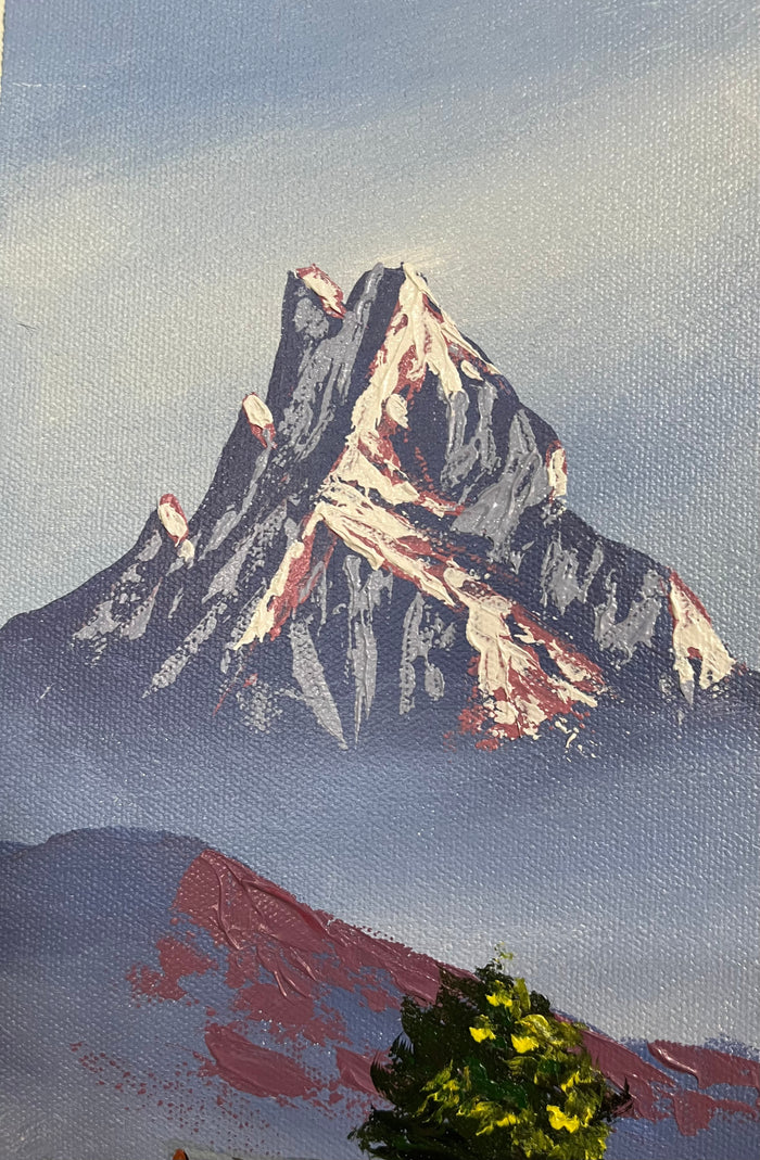 Mount Machapuchre Oil Painting
