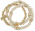 Multi Beads Cross Bracelet