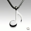Musical Note Pendant, Cremation Pendant - ExquisiteUrns