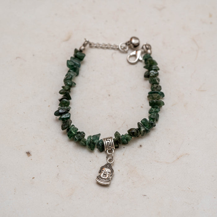 Natural Stone Emerald Chip Bracelets