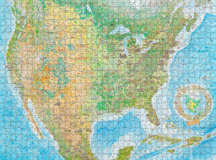 North America: Tundra to Tropics 1000-Piece Jigsaw Puzzle