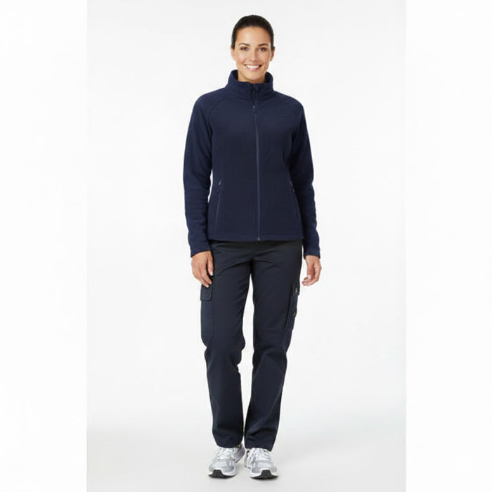 Nybo Navy Dame Shirts & Outdoort Micro Fleece Cardigan, Antipilling, Elastik