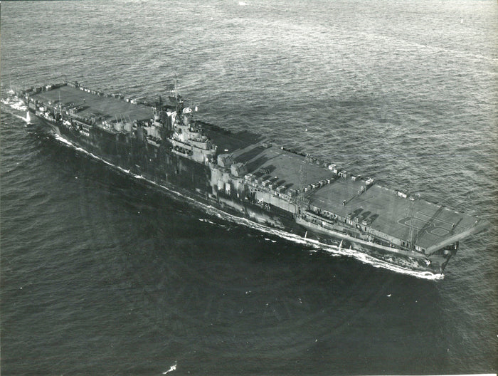 Official Navy Photo of WWII era USS Wasp (CV-18) Aircraft Carrier - Annapolis Maritime Antiques