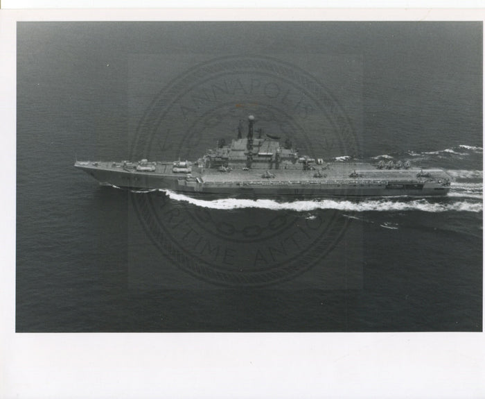 Official U.S. Navy photo of Soviet aircraft carrier Kiev underway. - Annapolis Maritime Antiques