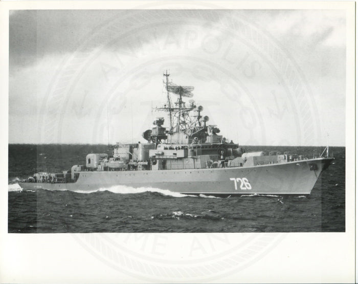 Official U.S. Navy photo of Soviet Krivak I class frigate Druzhny. - Annapolis Maritime Antiques