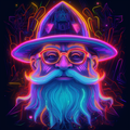 Old Groovy Neon Space Ranger
