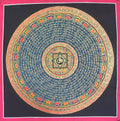 Om Mandala Thangka - Handpainted Art