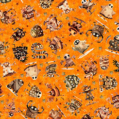 Orange Halloween Monster Toss- A Haunting We Will Go