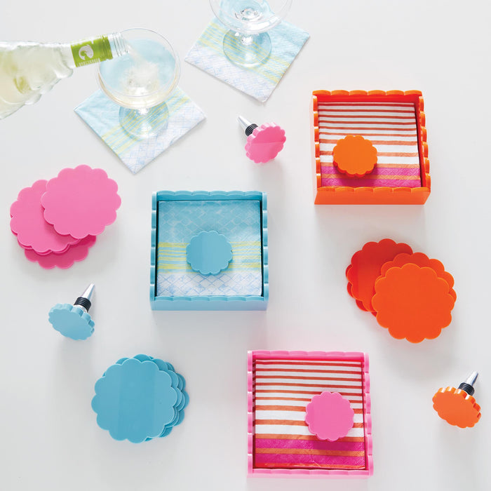Orange Scallop Napkin Weight