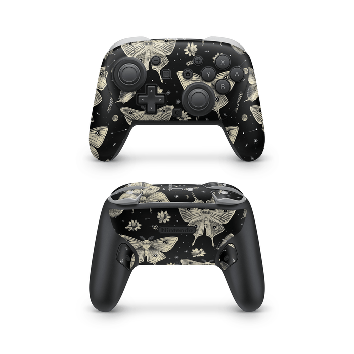 Oriental Moths Nintendo Switch Pro Controller Decal Skins