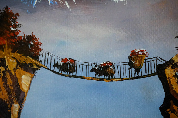 Original Acrylic handpanting of Ama Dablam