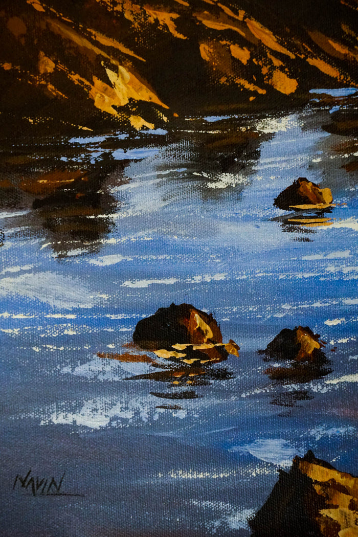 Original Acrylic handpanting of Ama Dablam