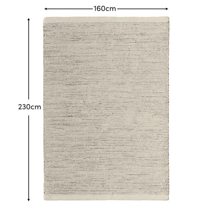 Atcham Clay Marl Wool with Cotton Rug - 160x230cm - Laura James