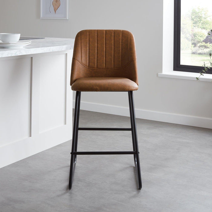 Sheffield bar stool - tan - Laura James
