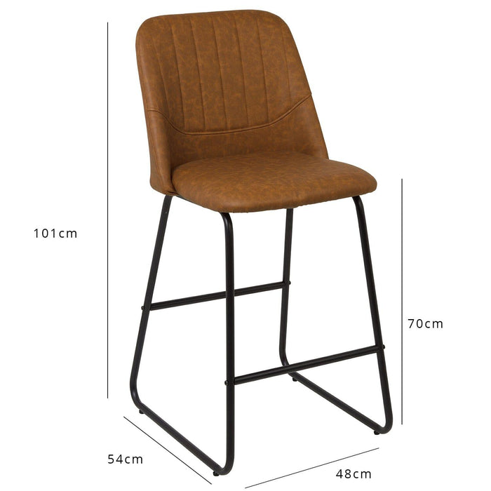 Sheffield bar stool - tan - Laura James