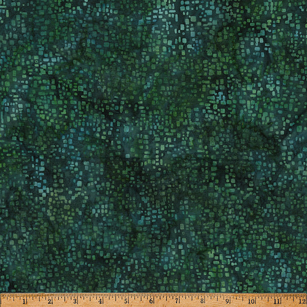 Over the Rainbow- Christmas Green Batik