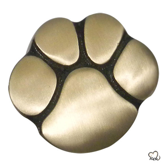 Pet Keepsake Urn - Paw Print Pet Urn - Custom Urn for Pet Ashes in Gold -  ExquisiteUrns