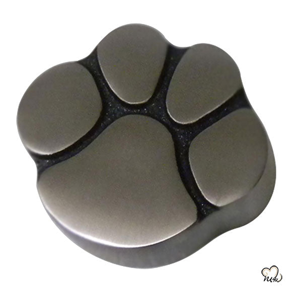Pet Keepsake Urn - Paw Print Pet Urn - Custom Urn for Pet Ashes in Pewter -  ExquisiteUrns