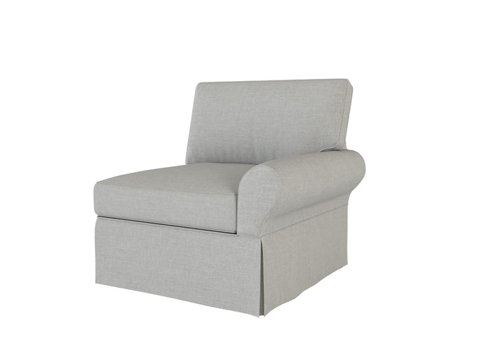 PB Basic Right Arm Chair Cover, PB Basic sectional components slipcover - LindaKale
