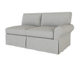 PB Basic Right Arm Loveseat Cover, PB Basic sectional components slipcover - LindaKale