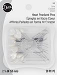 Pearlized Heart Pins