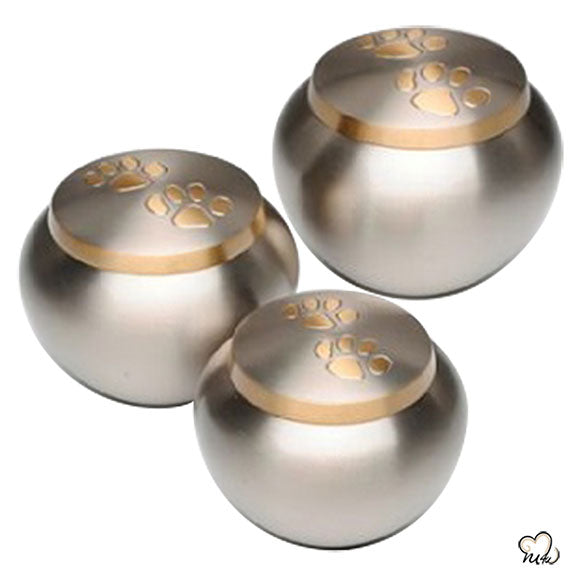 Pet Urn - Pewter Buddy Pet Cremation Urn For Ashes - Small Sized Urn - ExquisiteUrns