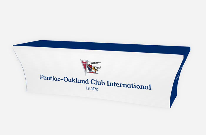 Pontiac Oakland Club International Fitted Full Color Table Cloth
