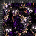 Purple Floral Viscose Jersey