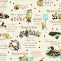 Quotes Cream- Winnie the Pooh Flannel